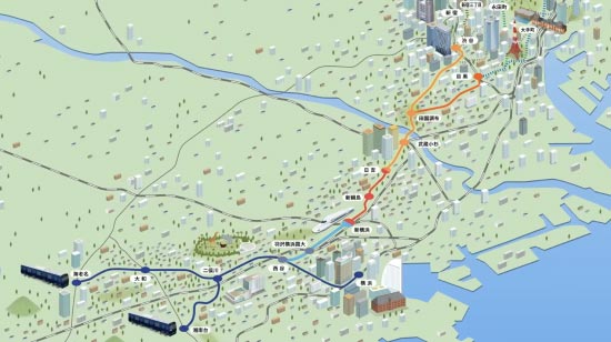 相鉄・東急直通線 (相鉄本線 西谷駅~東急東横線 渋谷駅)前面展望映像